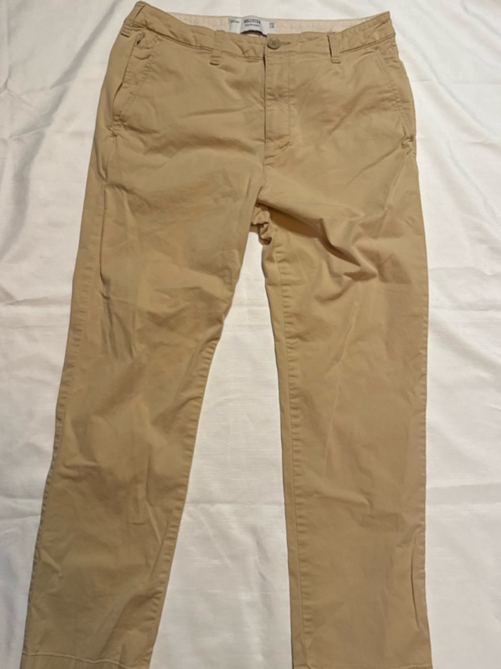 Hollister Men's Tan Chino Pants slim straight 32x30